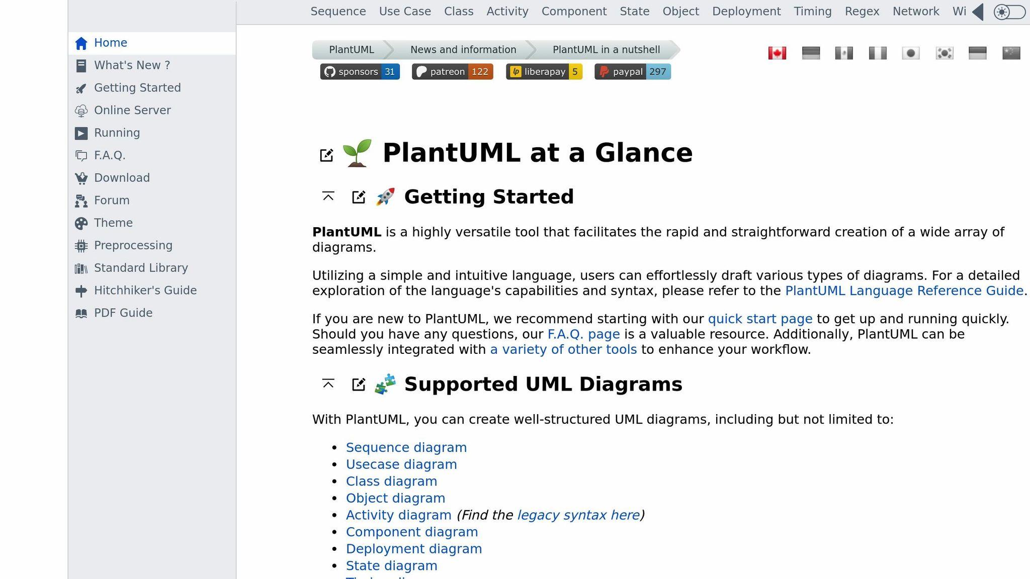 PlantUML documentation