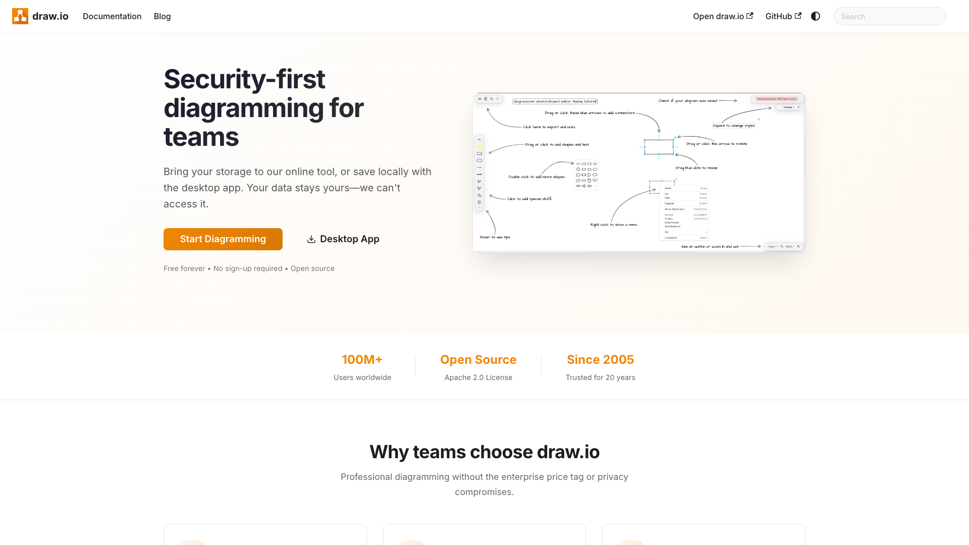draw.io homepage