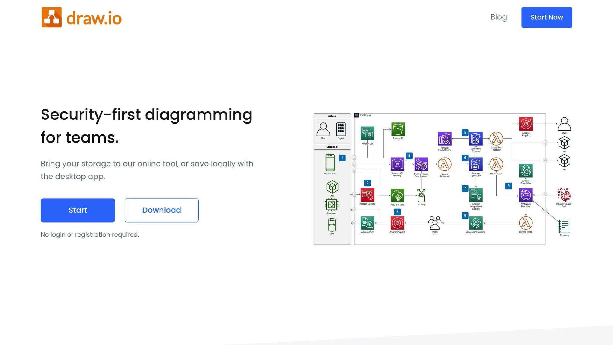 draw.io home page