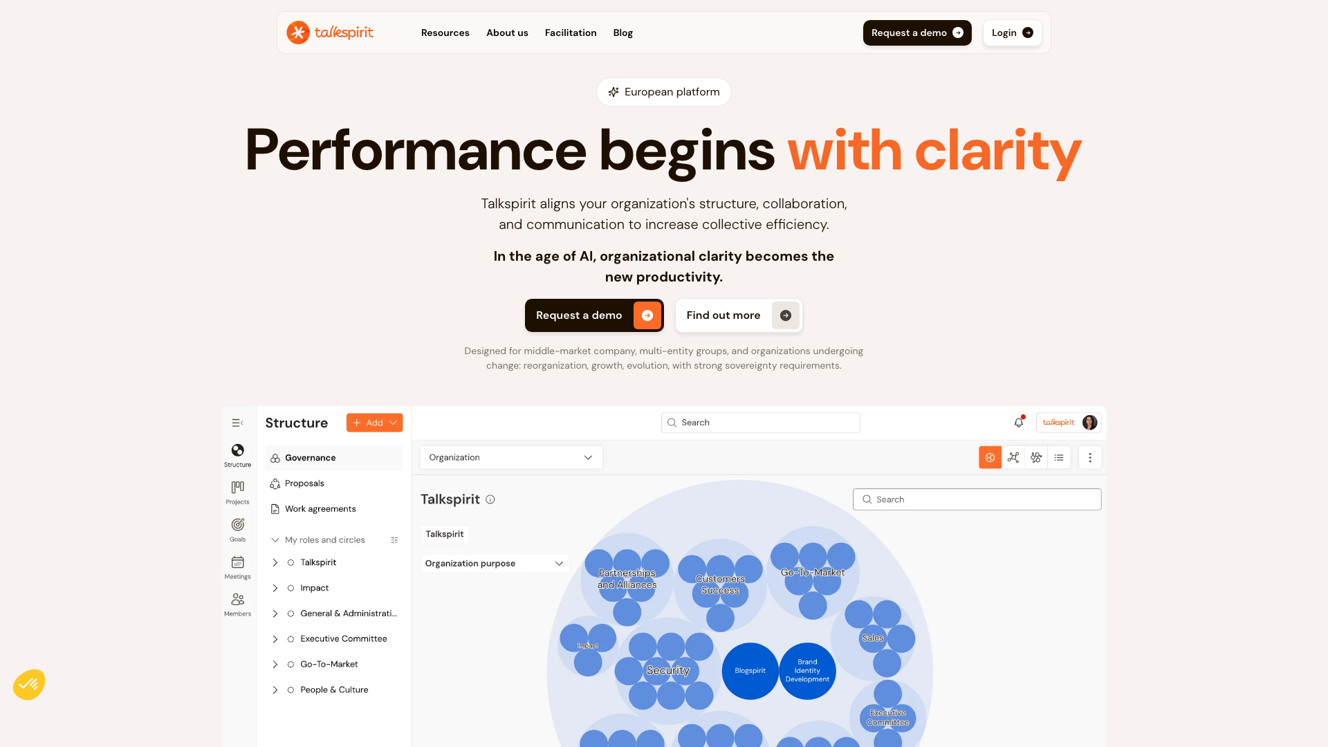 Holaspirit homepage, now part of Talkspirit